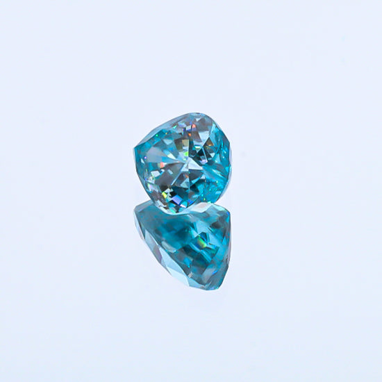 Natural Blue Zircon Heart Shape 9.52 Carats