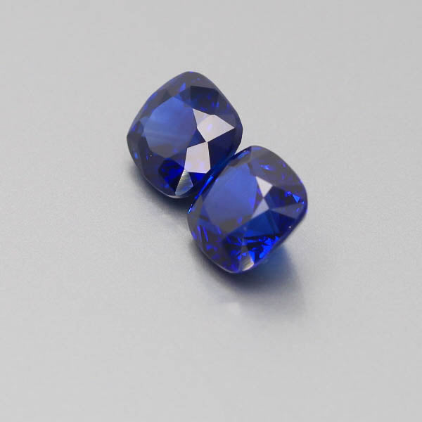 Natural Vivid Blue Sapphire Pair 10.50 Carats GRS Report Pending