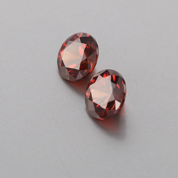 Natural Red Zircon Pair 6.72 Total Carats