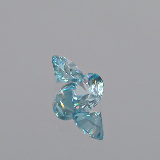 Natural Blue Zircon Pair 3.32 Total Carats