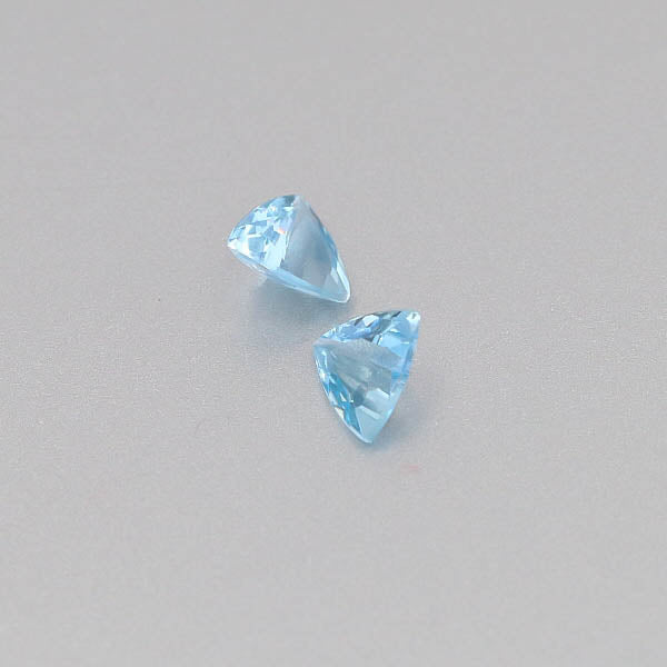 Natural Aquamarine Pair 0.92 Total Carats Weight