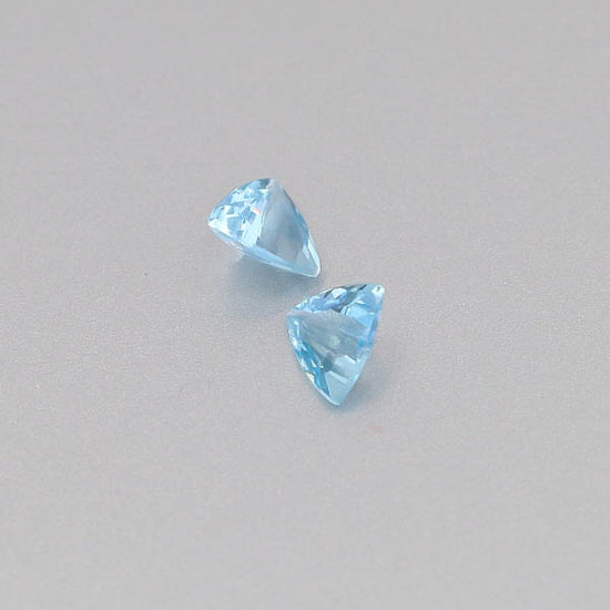 Natural Aquamarine Pair 0.92 Total Carats Weight