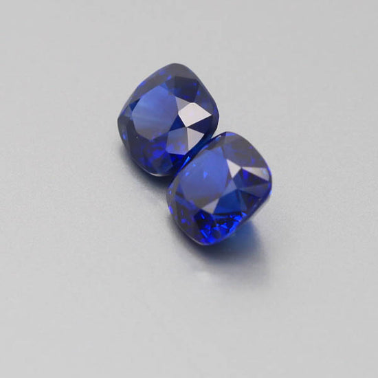 Natural Vivid Blue Sapphire Pair 10.50 Carats GRS Report Pending