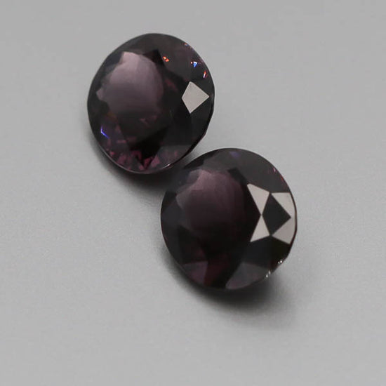 Natural Purple Spinel Pair 10.63 Total Carats