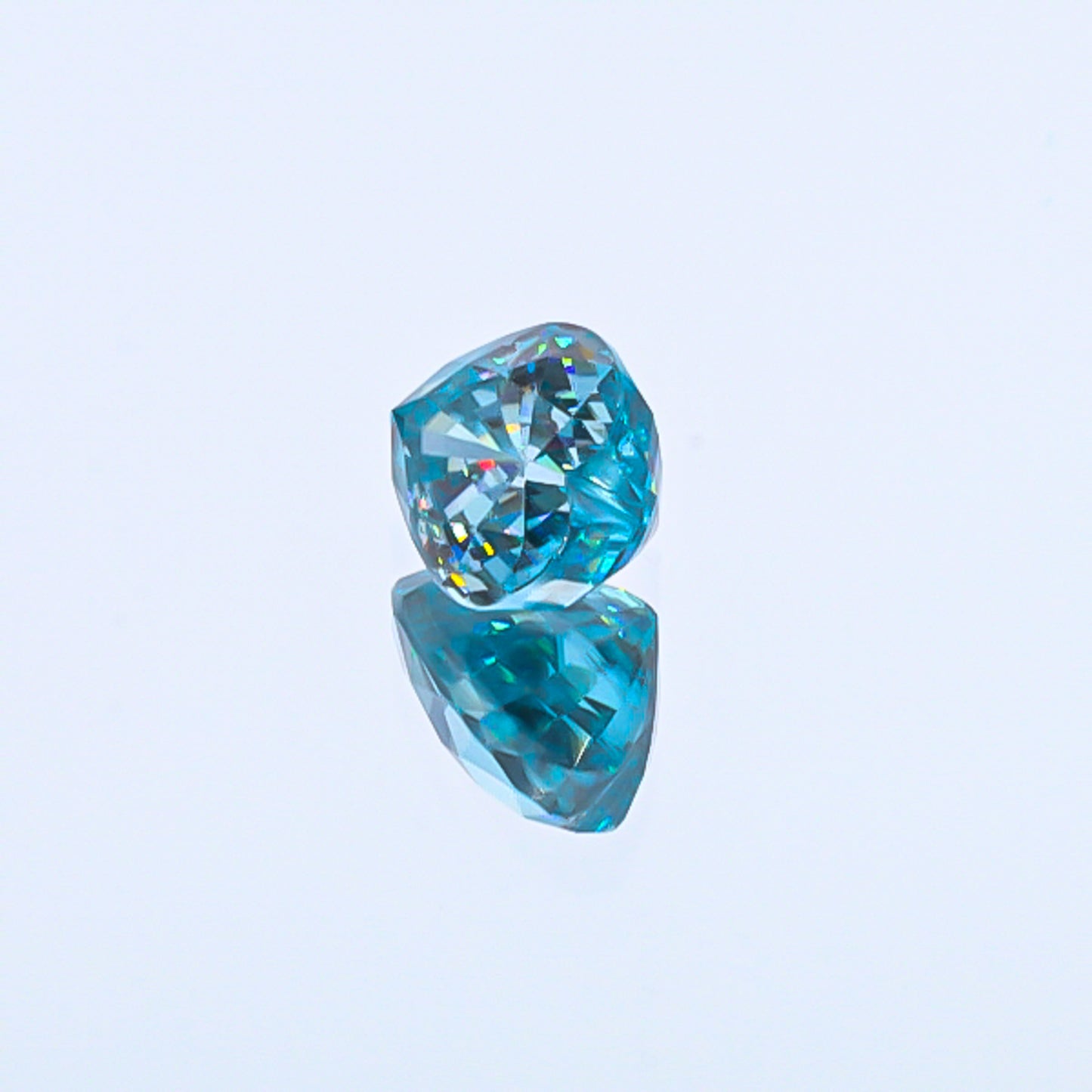 Natural Blue Zircon Heart Shape 9.52 Carats