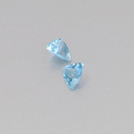 Natural Aquamarine Pair 0.92 Total Carats Weight