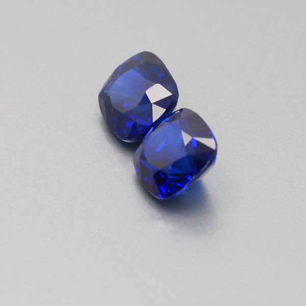 Natural Vivid Blue Sapphire Pair 10.50 Carats GRS Report Pending
