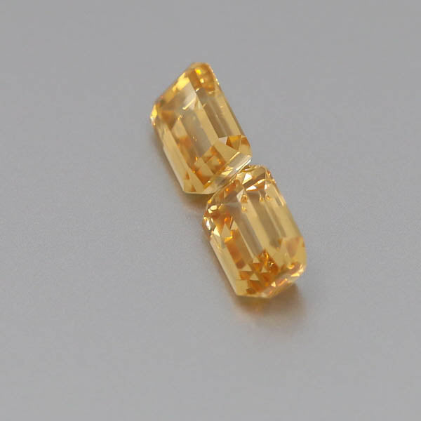 Natural Canary Garnet Pair 5.87 Total Carats
