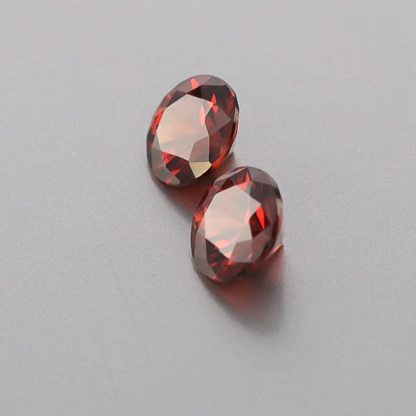 Natural Red Zircon Pair 6.72 Total Carats