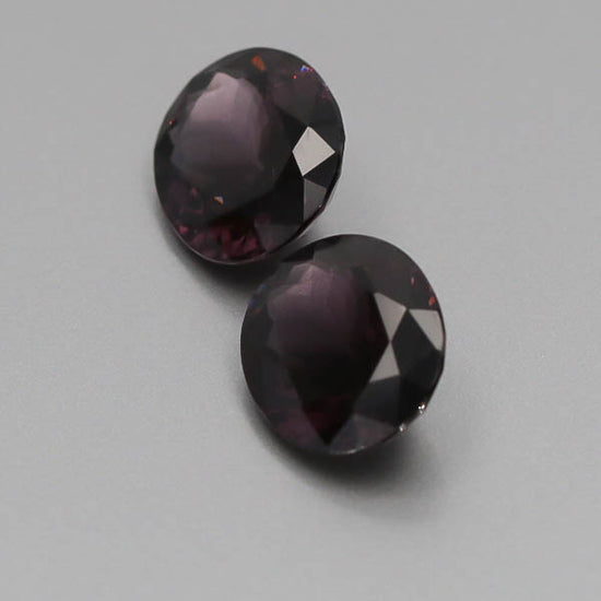 Natural Purple Spinel Pair 10.63 Total Carats