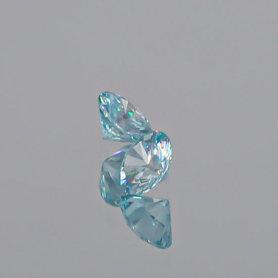 Natural Blue Zircon Pair 3.32 Total Carats
