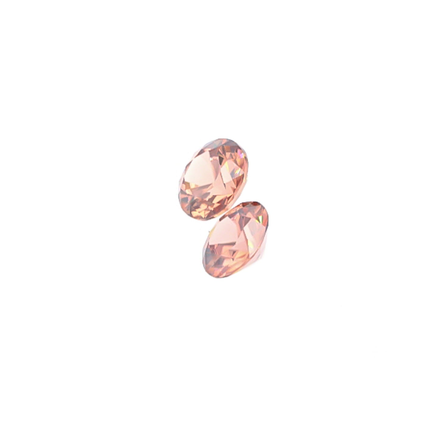 Natural Rose Zircon Pair 4.98 Total Carat Weight
