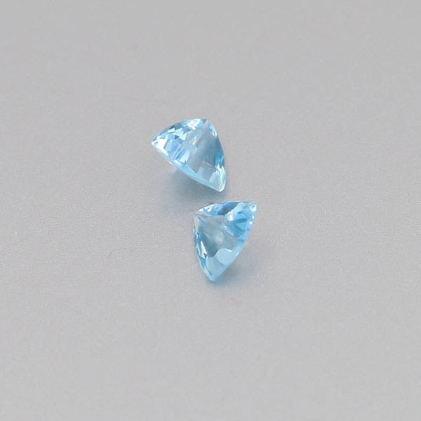 Natural Aquamarine Pair 0.92 Total Carats Weight