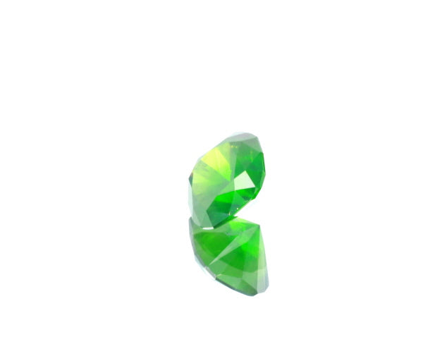 Natural Unheated Russian Demantoid Garnet with 'horse tail' inclusions Cushion shape 3.45ct With GIA Report