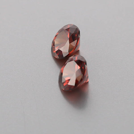 Natural Red Zircon Pair 6.72 Total Carats