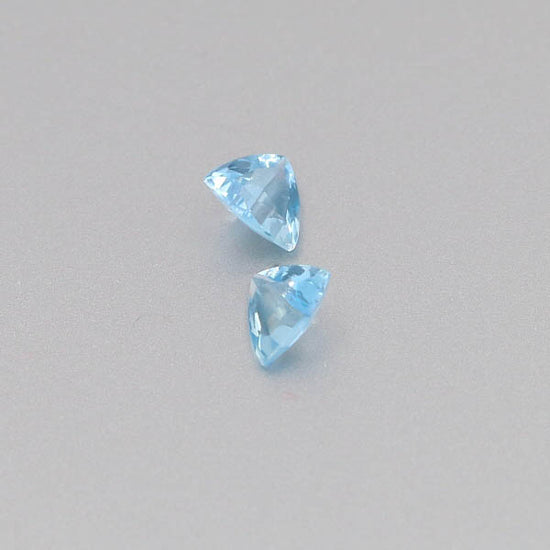 Natural Aquamarine Pair 0.92 Total Carats Weight