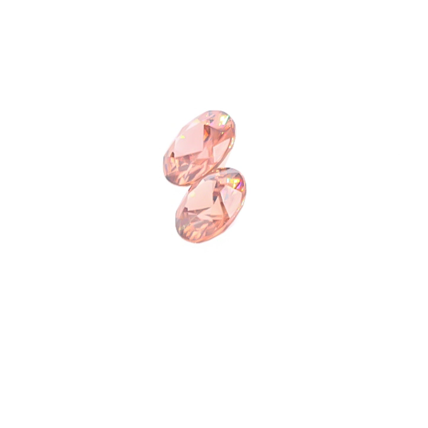 Natural Rose Zircon Pair 4.93 Total Carat Weight