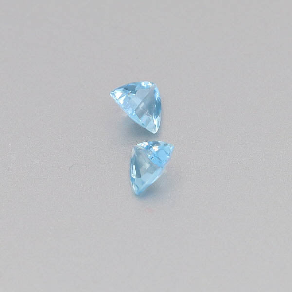 Natural Aquamarine Pair 0.92 Total Carats Weight