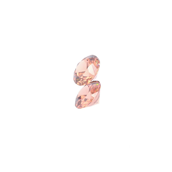 Natural Rose Zircon Pair 4.98 Total Carat Weight