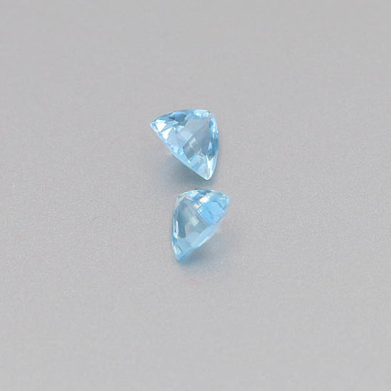 Natural Aquamarine Pair 0.92 Total Carats Weight