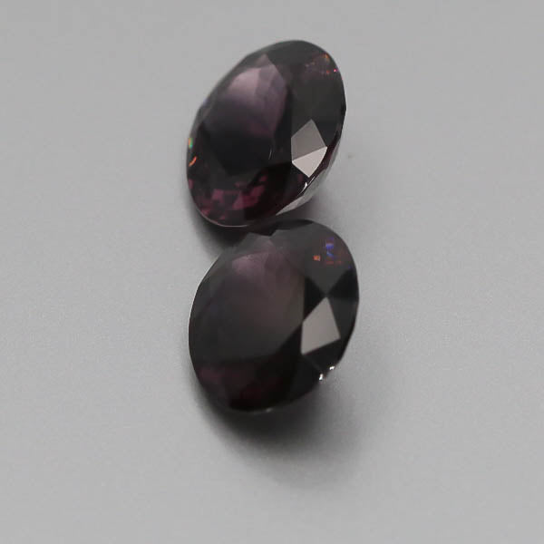 Natural Purple Spinel Pair 10.63 Total Carats