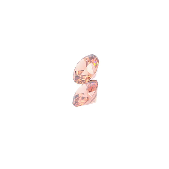 Natural Rose Zircon Pair 4.98 Total Carat Weight