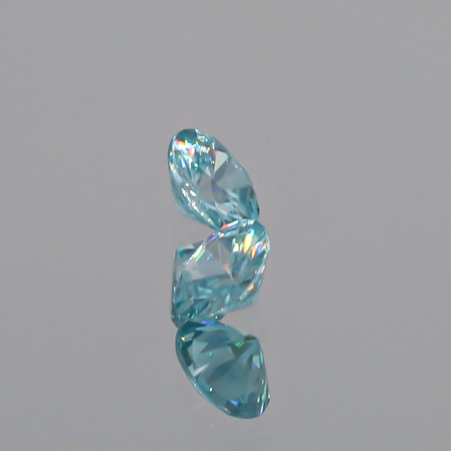 Natural Blue Zircon Pair 3.87 Total Carats