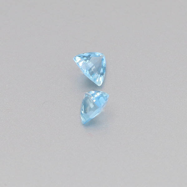 Natural Aquamarine Pair 0.92 Total Carats Weight