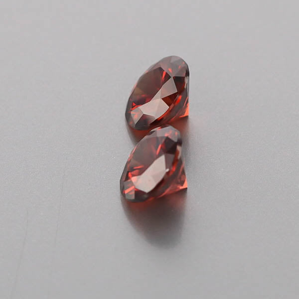Natural Red Zircon Pair 6.72 Total Carats