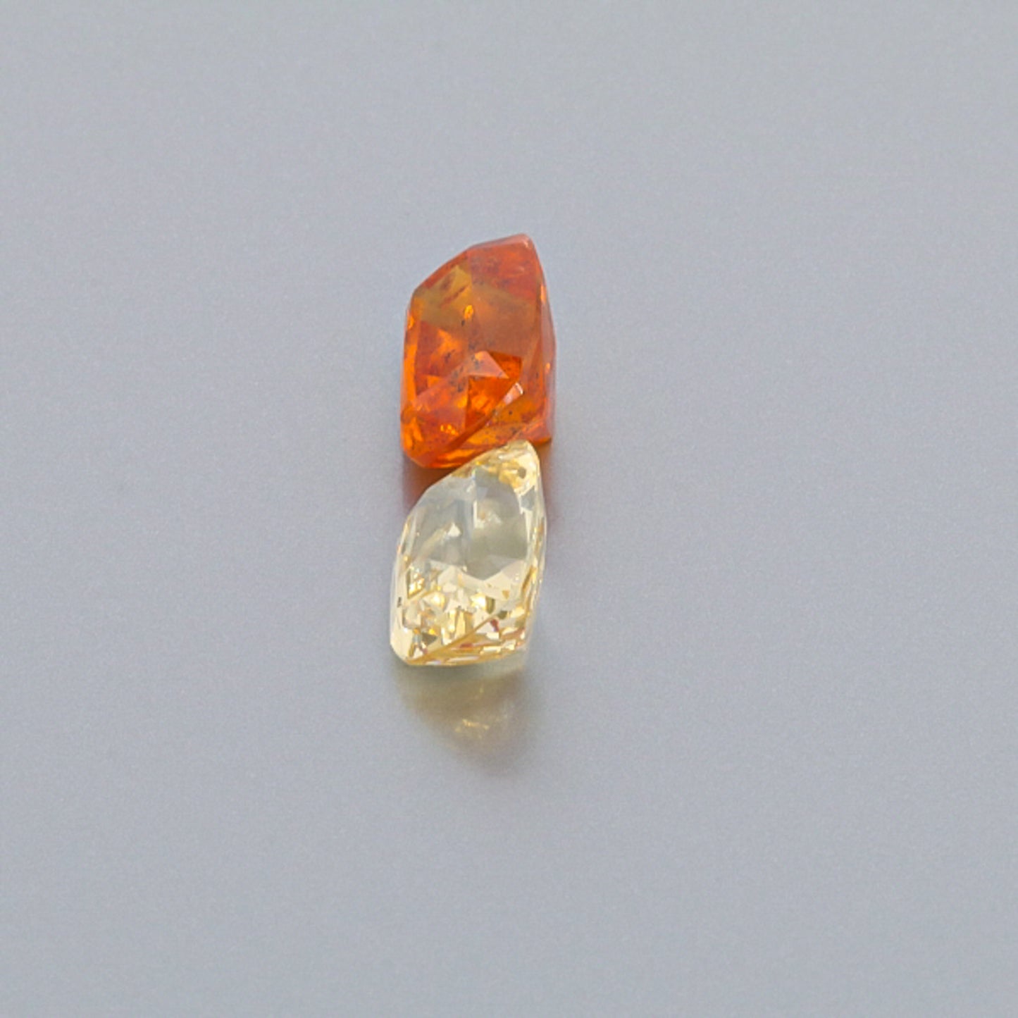 Natural Canary And Mandarine Garnet Pair 8.42 Carats