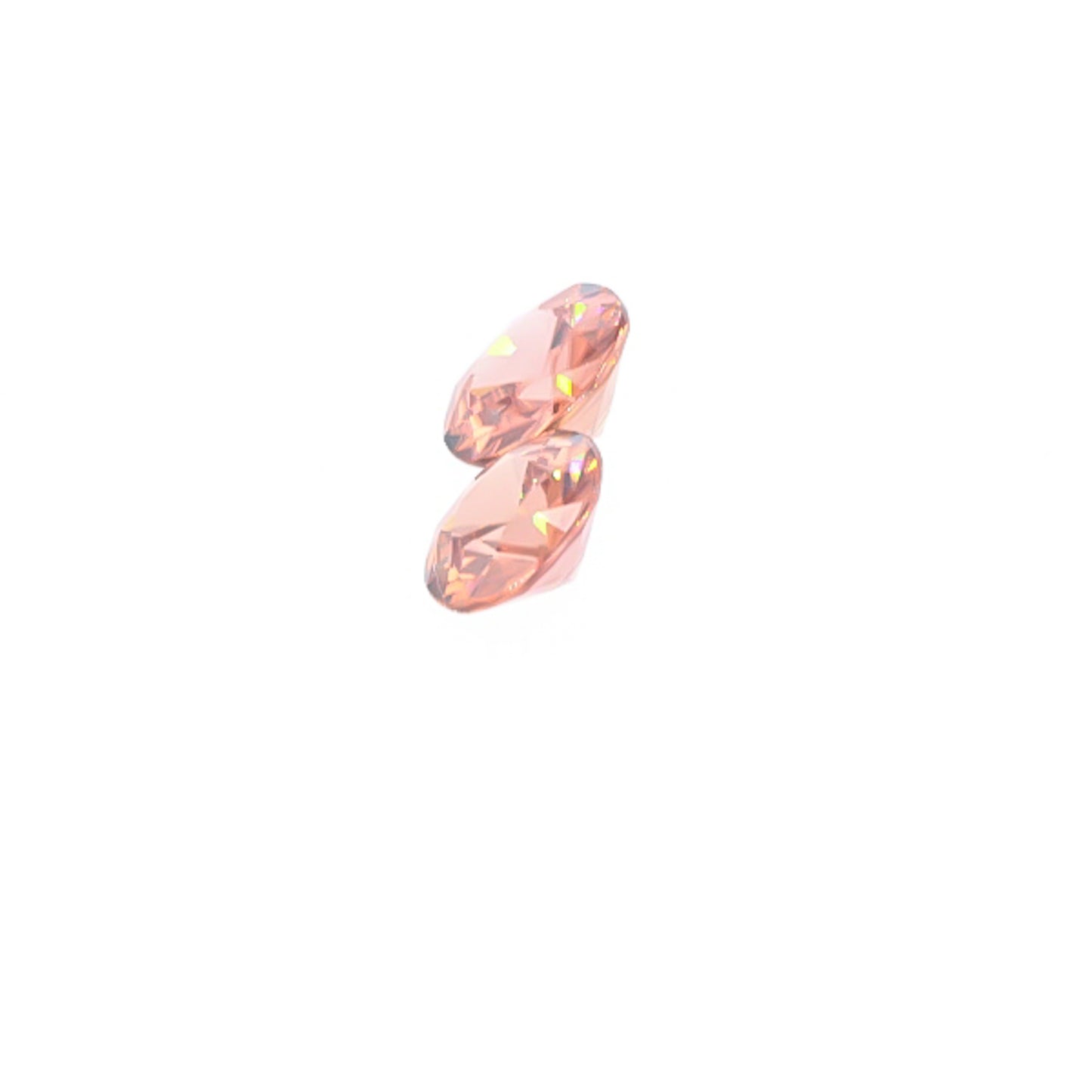Natural Rose Zircon Pair 4.93 Total Carat Weight
