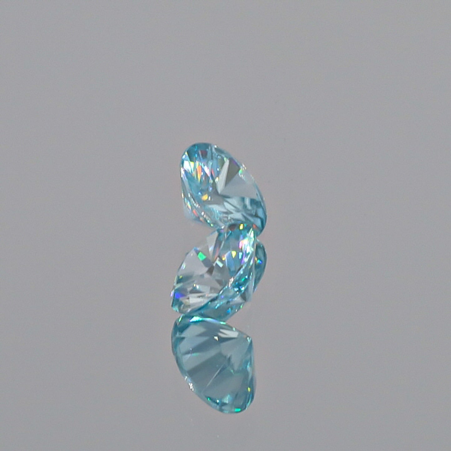 Natural Blue Zircon Pair 3.32 Total Carats