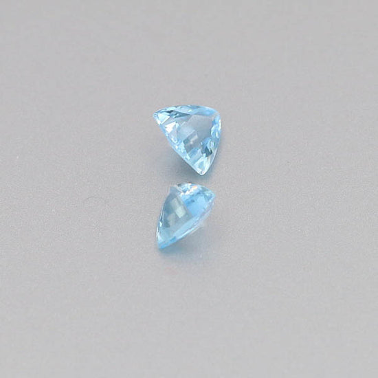 Natural Aquamarine Pair 0.92 Total Carats Weight