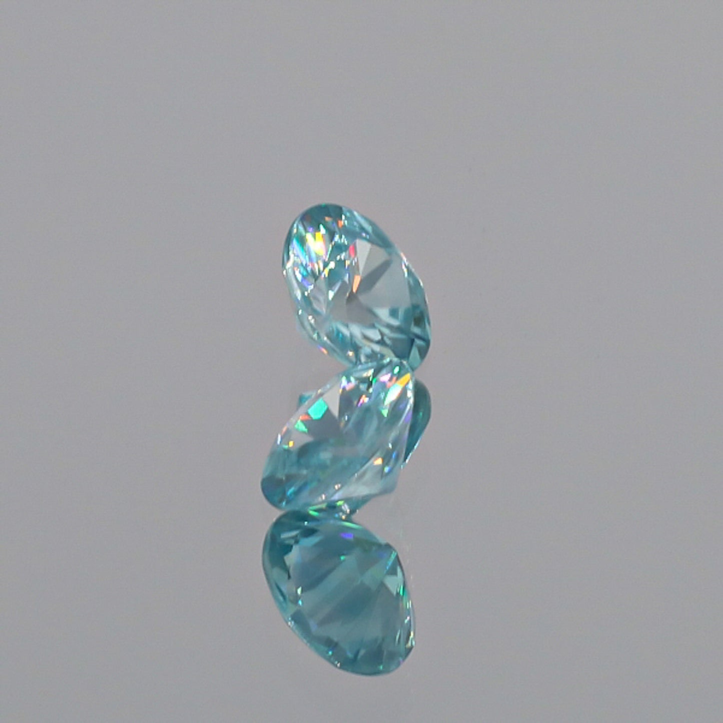 Natural Blue Zircon Pair 3.87 Total Carats