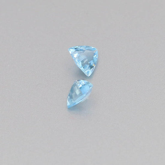 Natural Aquamarine Pair 0.92 Total Carats Weight