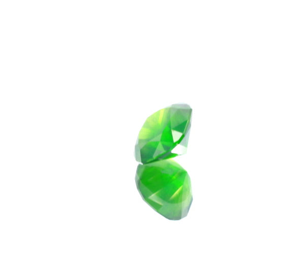 Natural Unheated Russian Demantoid Garnet with 'horse tail' inclusions Cushion shape 3.45ct With GIA Report