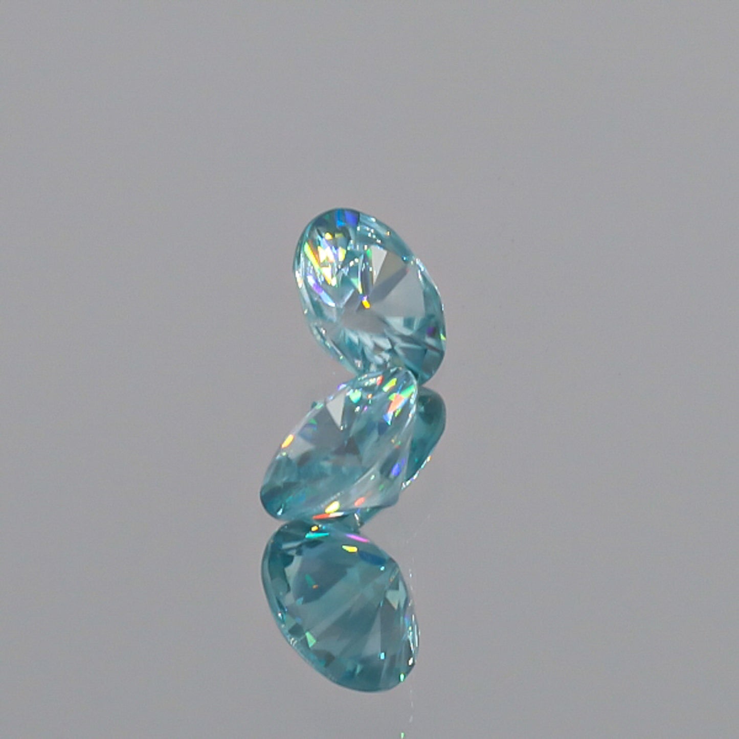 Natural Blue Zircon Pair 3.87 Total Carats