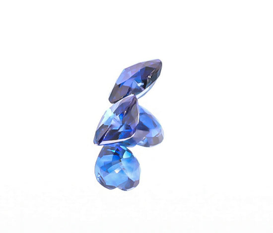 Natural Blue Sapphire Pair Heart Shape 4.03 Total Carat Weight With GIA Report