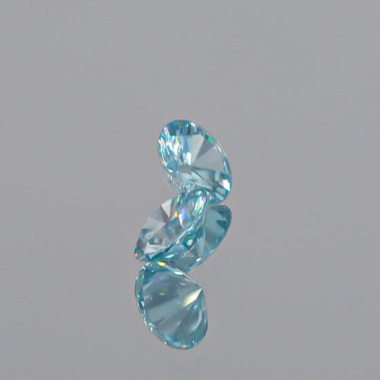 Natural Blue Zircon Pair 3.32 Total Carats