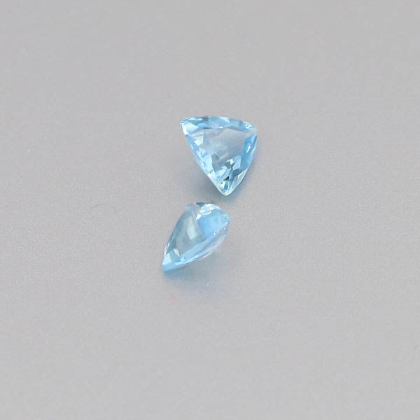 Natural Aquamarine Pair 0.92 Total Carats Weight