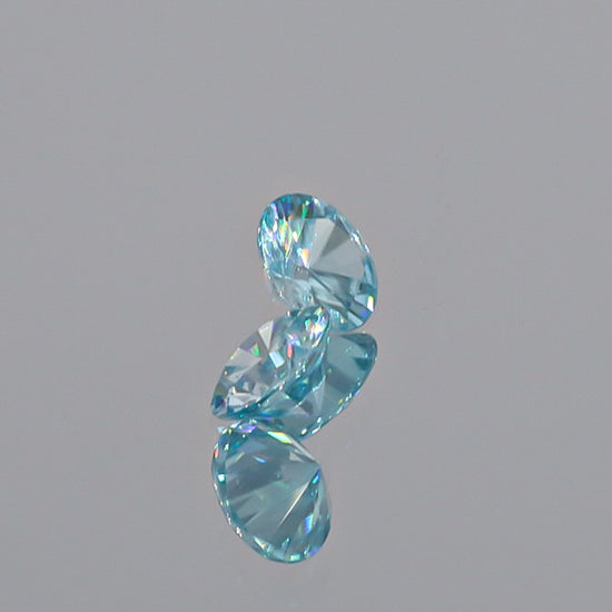 Natural Blue Zircon Pair 3.32 Total Carats