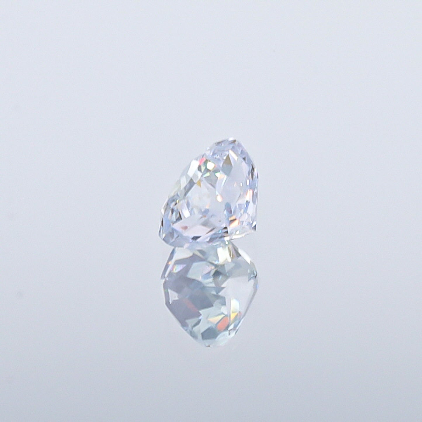 Natural Unheated White Sapphire Square Shape 3.09 Carat With GIA Report