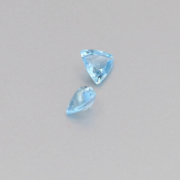 Natural Aquamarine Pair 0.92 Total Carats Weight