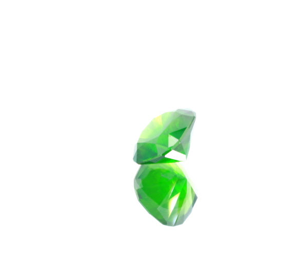 Natural Unheated Russian Demantoid Garnet with 'horse tail' inclusions Cushion shape 3.45ct With GIA Report