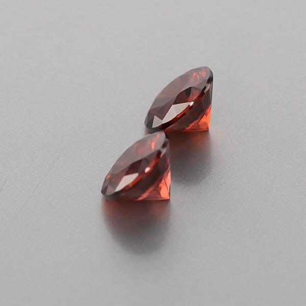 Natural Red Zircon Pair 6.72 Total Carats