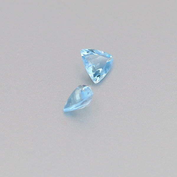 Natural Aquamarine Pair 0.92 Total Carats Weight