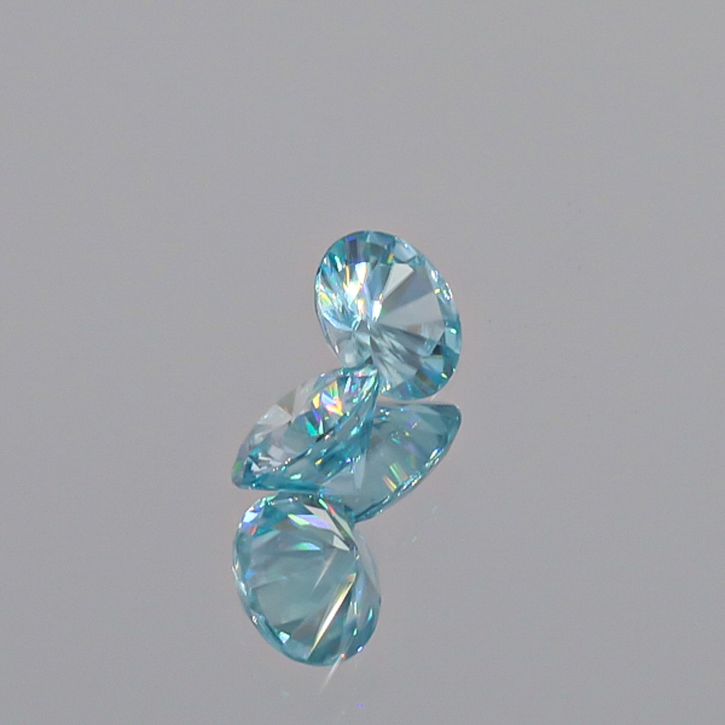 Natural Blue Zircon Pair 3.32 Total Carats