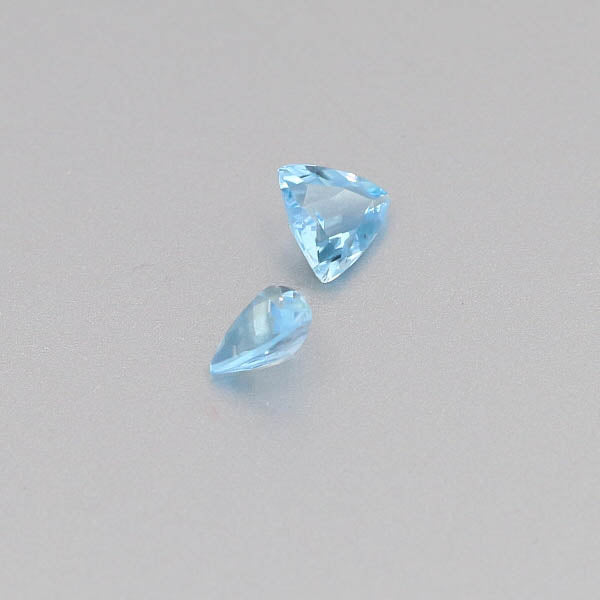 Natural Aquamarine Pair 0.92 Total Carats Weight