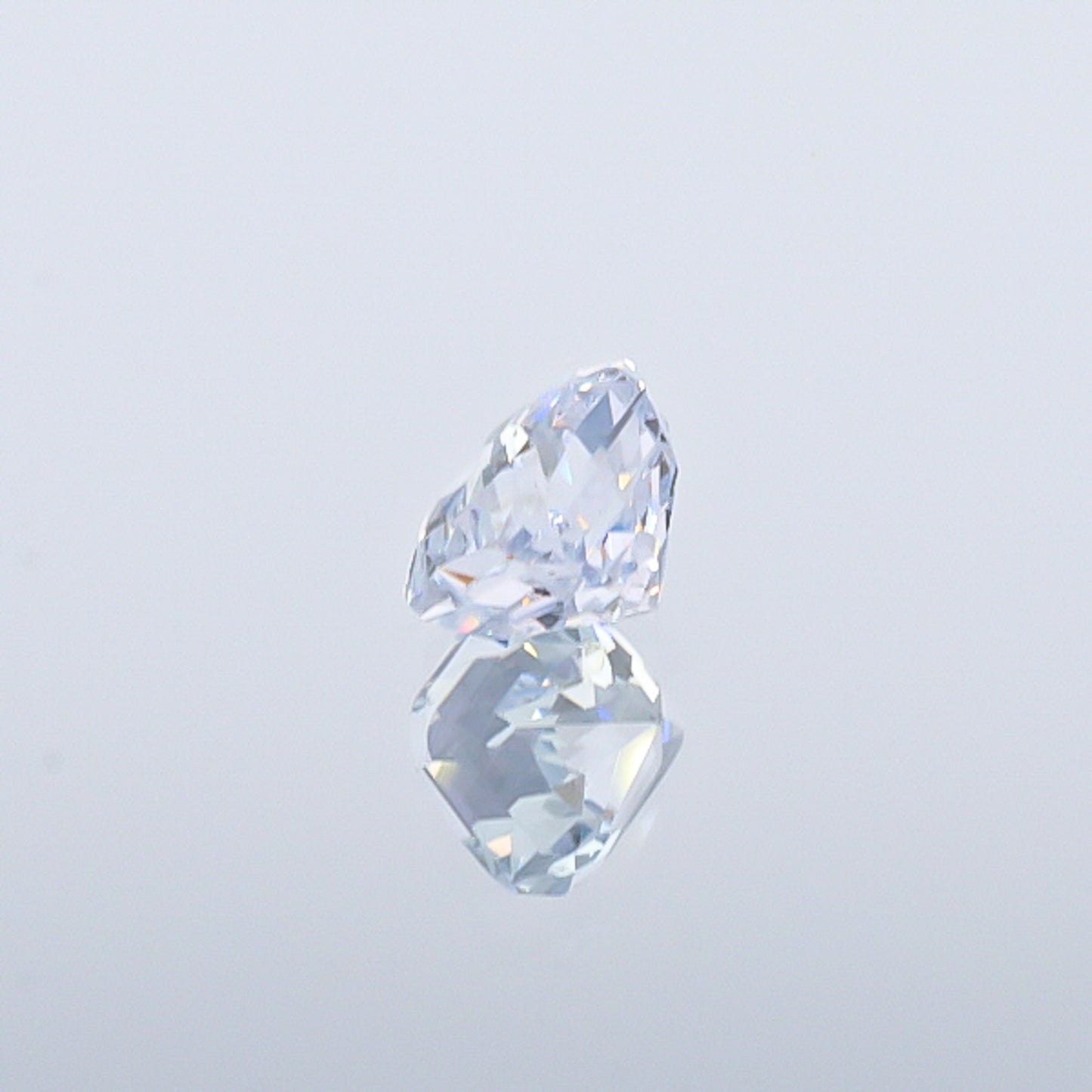 Natural Unheated White Sapphire Square Shape 3.09 Carat With GIA Report