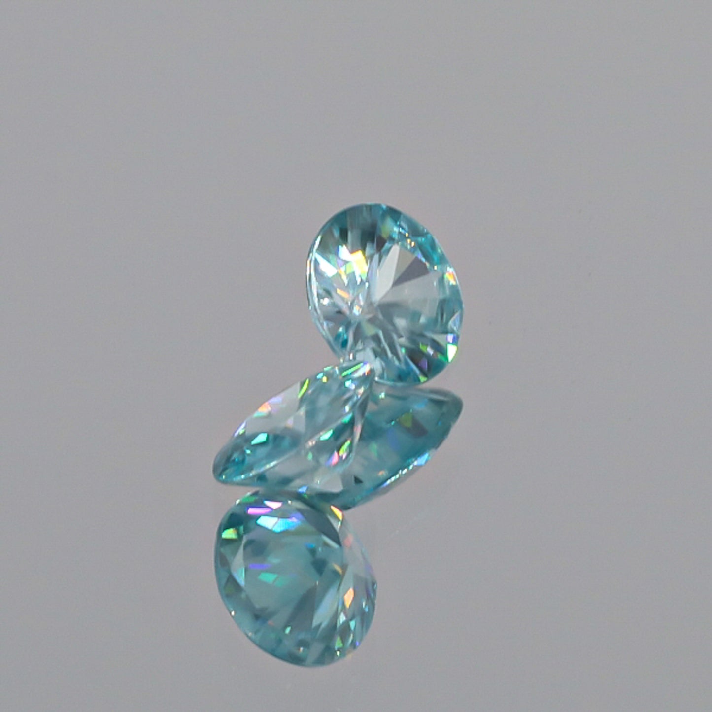 Natural Blue Zircon Pair 3.87 Total Carats
